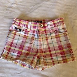 Hurley Patterned Denim Shorts